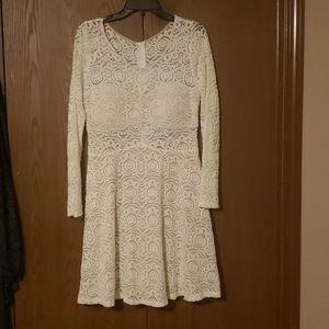 Cream lace dress